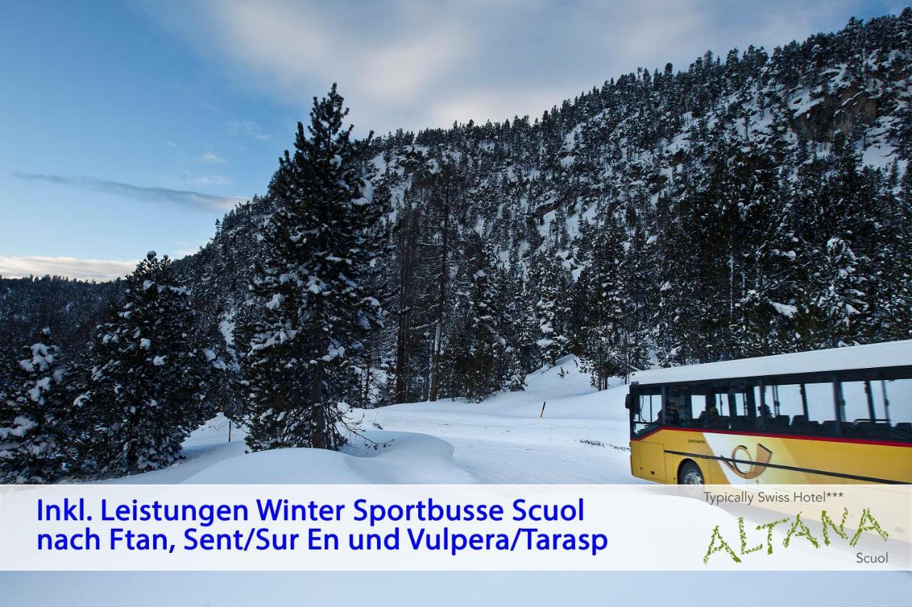 Typically Swiss Hotel Altana Scuol Exterior foto