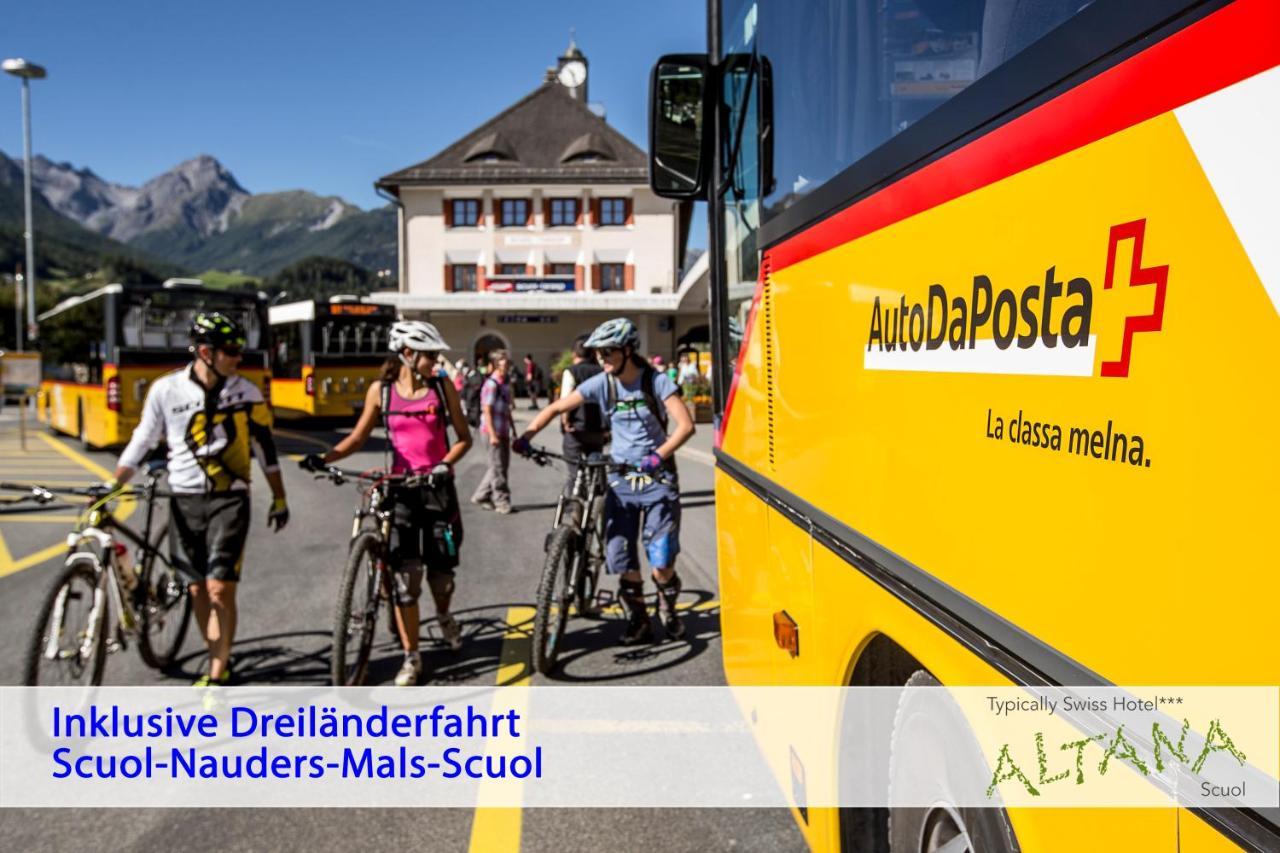 Typically Swiss Hotel Altana Scuol Exterior foto